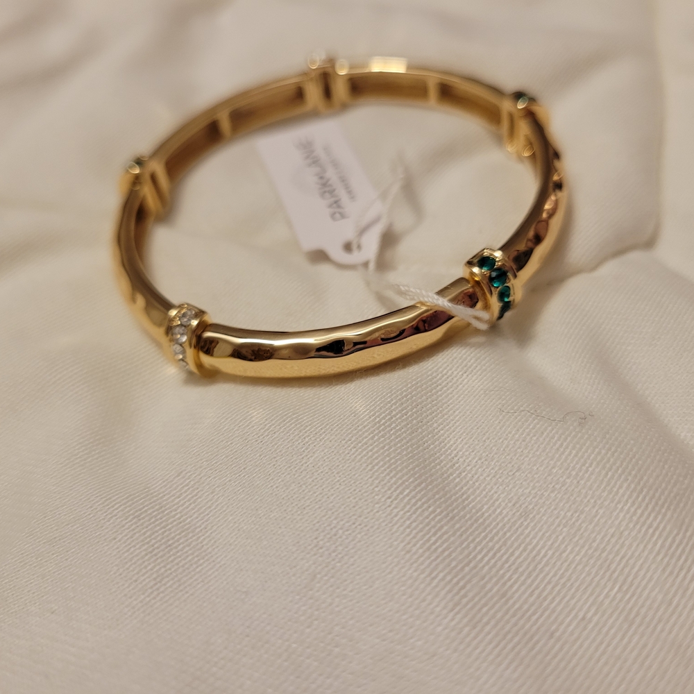 Park Lane Arcadia Gold Bangle with Gem Accents